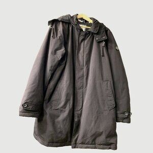 Ben Sherman Original Jacket Mens XL Coat Black Pockets Hood Down Zip Buttons